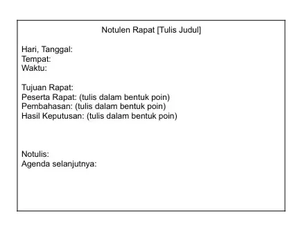 contoh notulen rapat